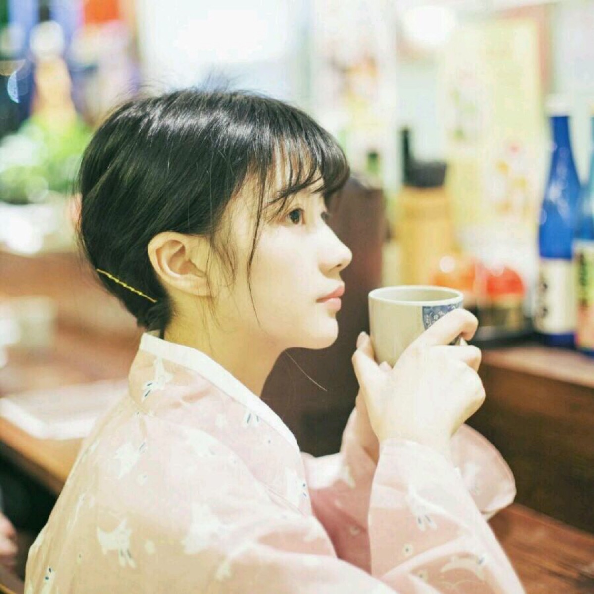 青鲤慕鱼 女生头像 森系 清新 文艺