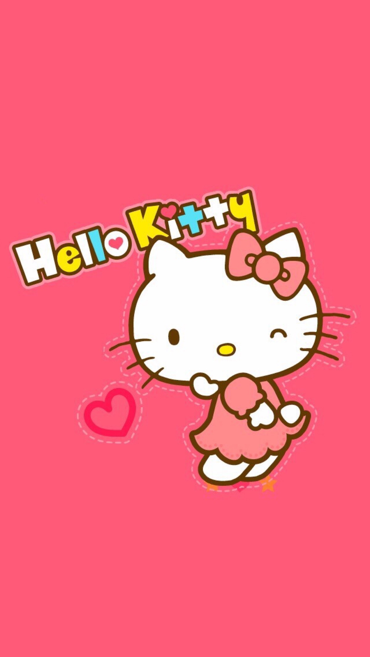 hello kitty "#卡通动漫&手机壁纸""