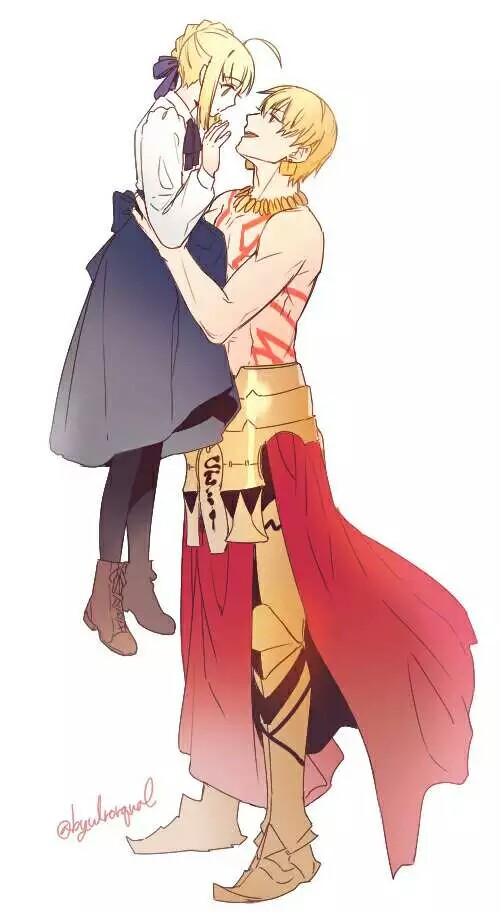 侵删# fate 双王 金闪闪&saber bg