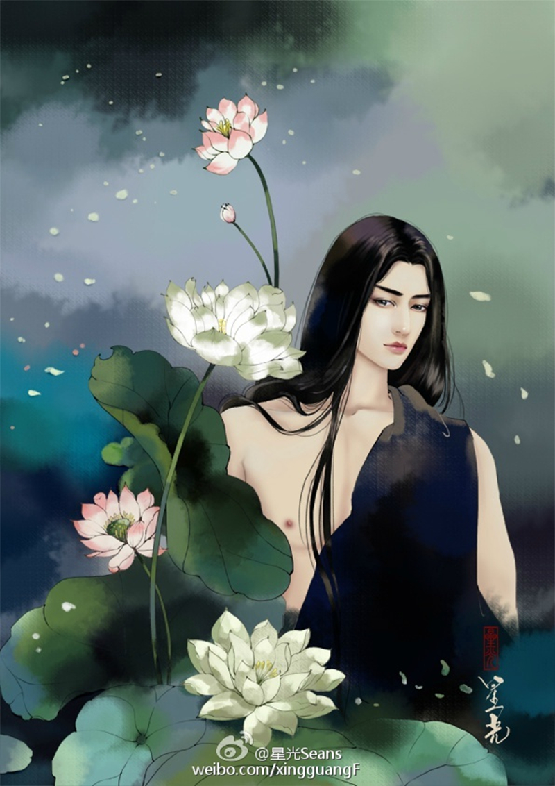 古风 插画 cg 壁纸 同人 古装 美人 手绘 鼠绘 厚涂 唯美 水墨 中国风