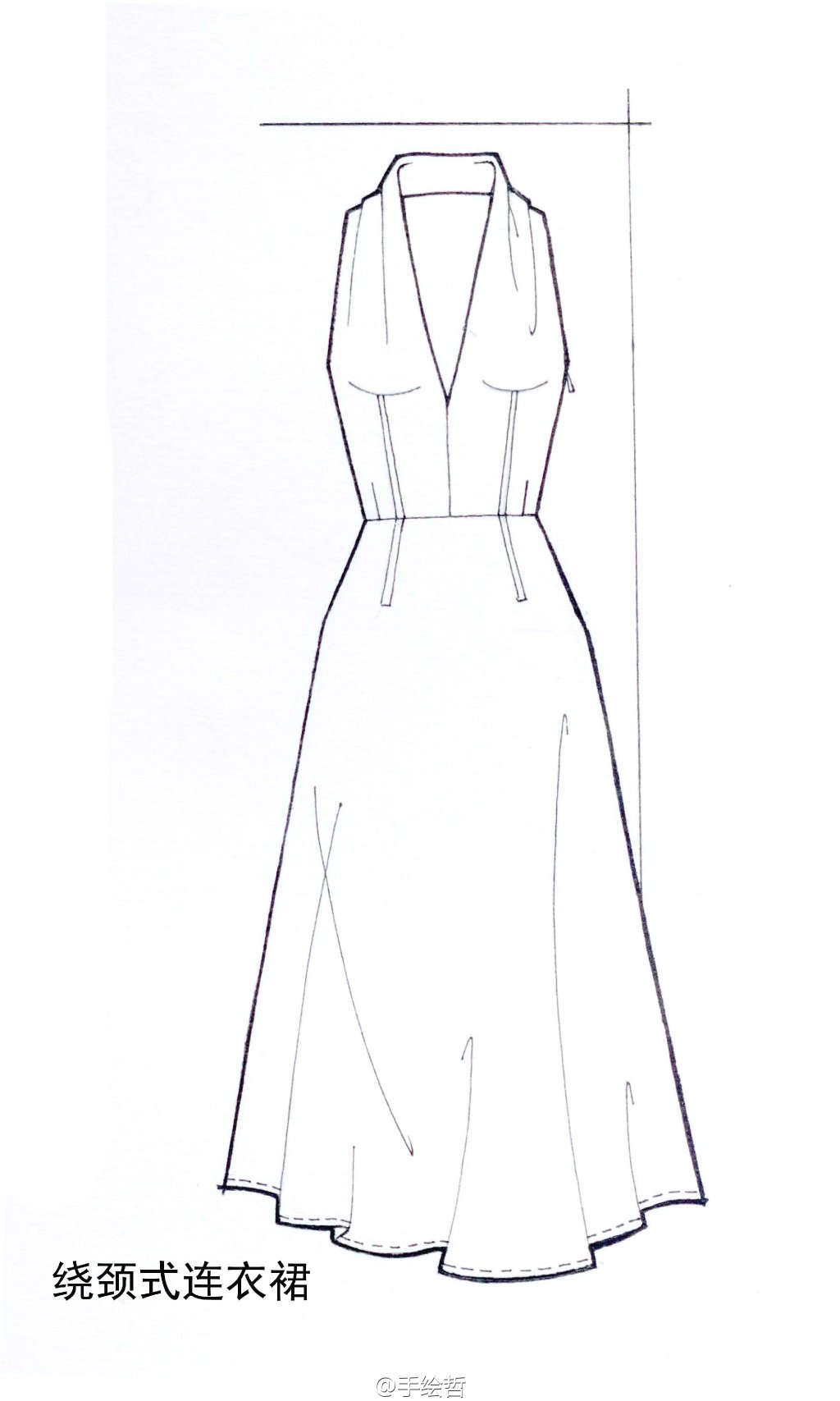 服装手绘效果图#@服装插画手册