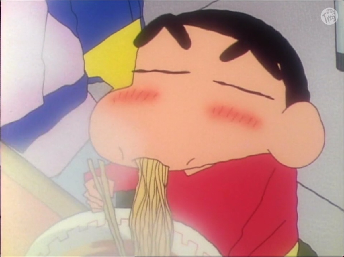 吃面条 