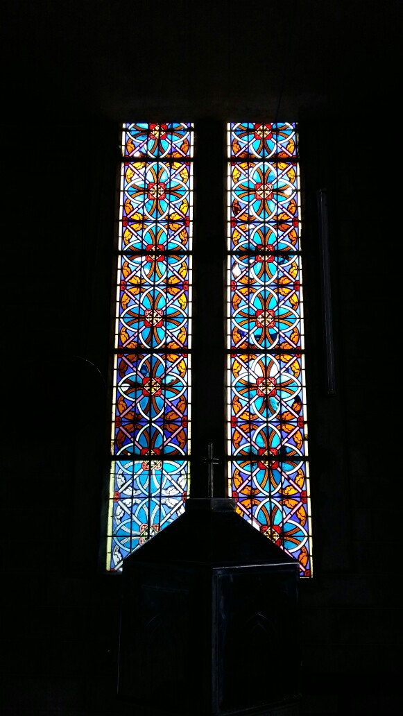 教堂里的彩色玻璃