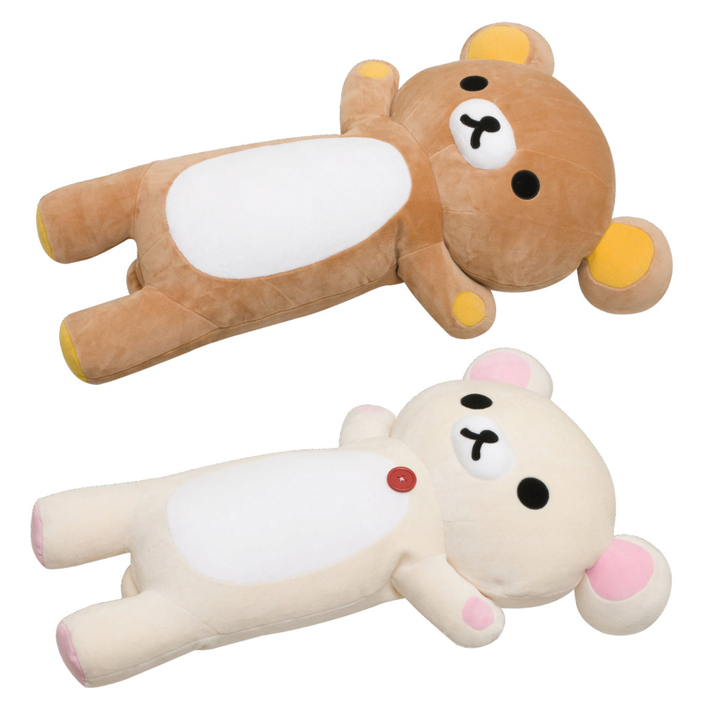 8月预订rilakkuma 轻松熊全身毛绒大公仔长抱枕60cm.单选