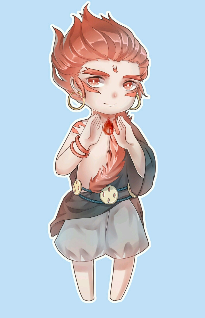 大鱼海棠 祝融赤松子q版 | nathya #p站 id=58363895