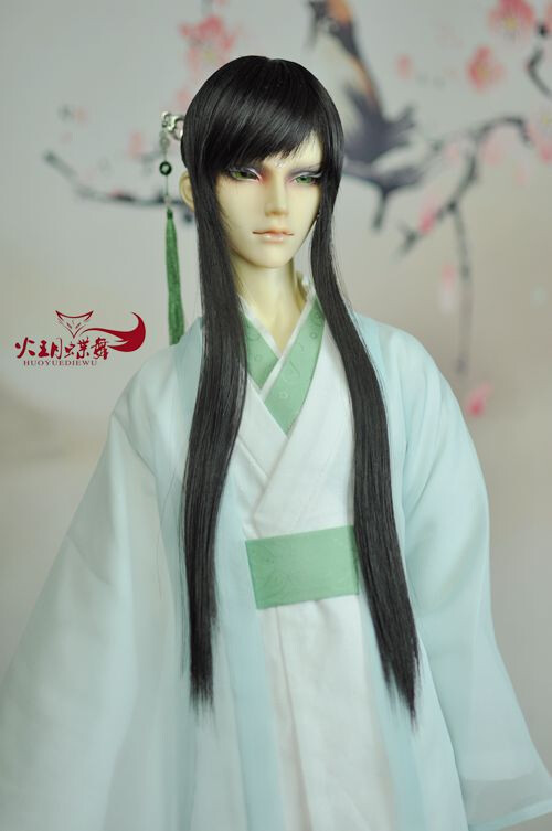 【火玥】bjd 古装假发造型盘发 展示(男)——缮61斯年