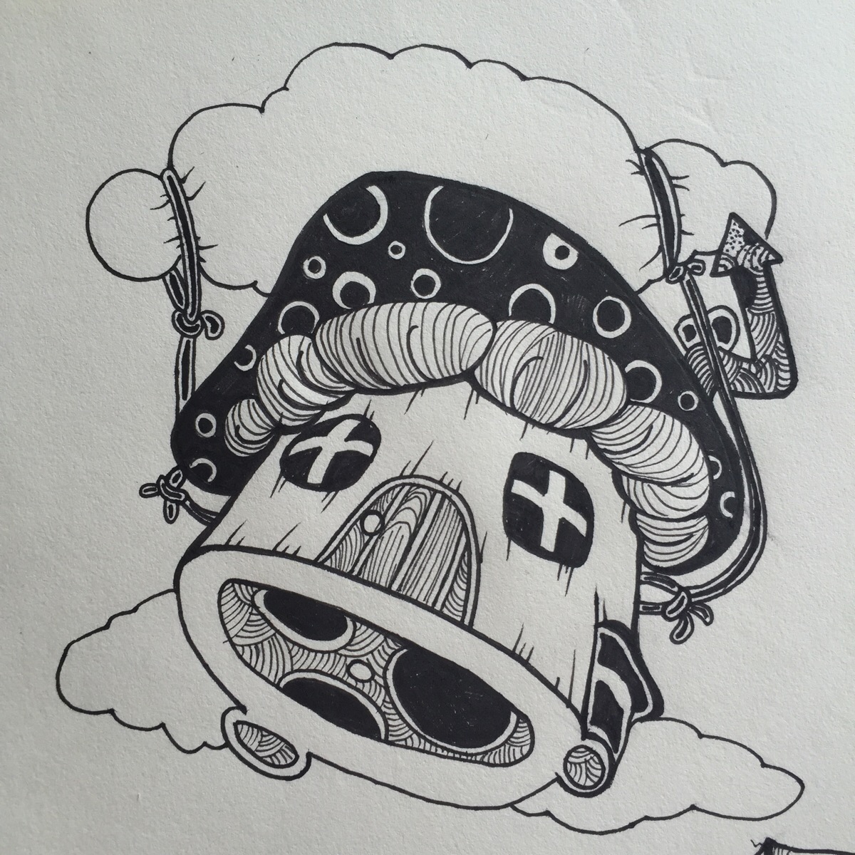黑白插画