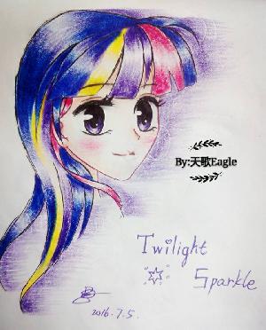 紫悦 暮光闪闪 ts twilight sparkle 【小马宝莉六主角彩虹化拟人头像