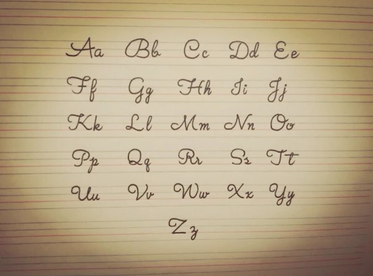 手写花式26英文字母!