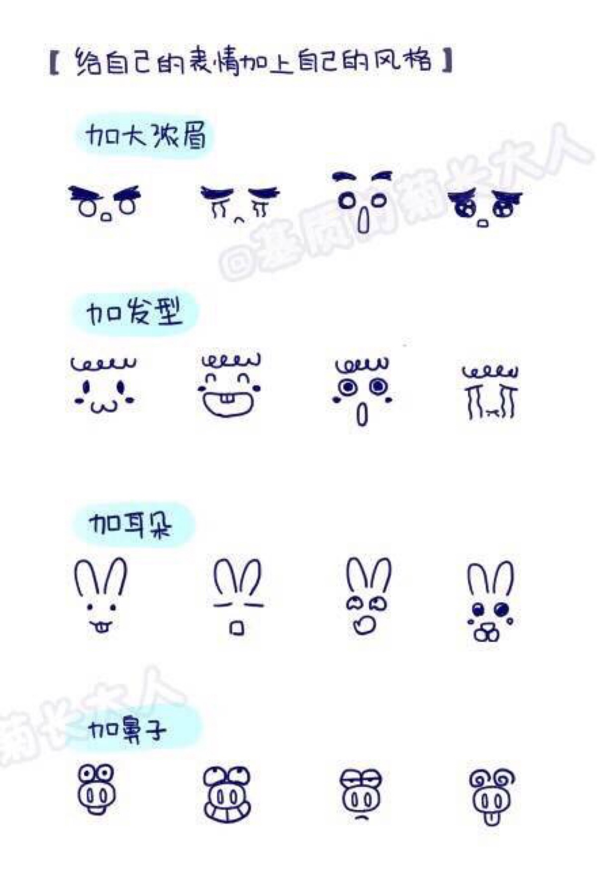 手帐 日记 素材,花边,框,简笔画,教程,入门.