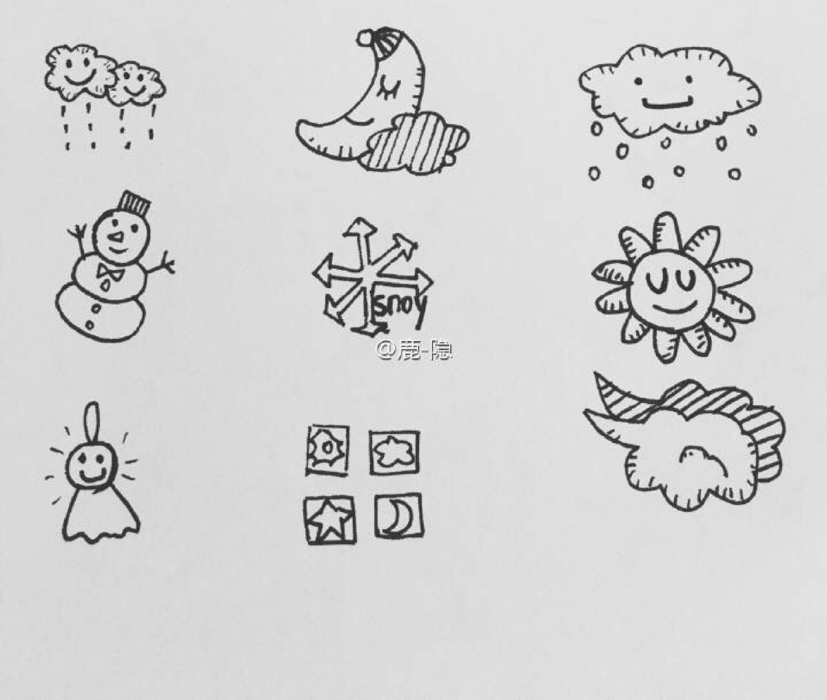 手帐 日记 素材,花边,框,简笔画,教程,入门.