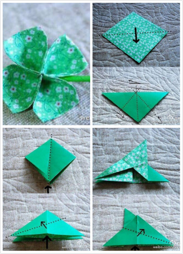 折纸小草最简单的折法图片
