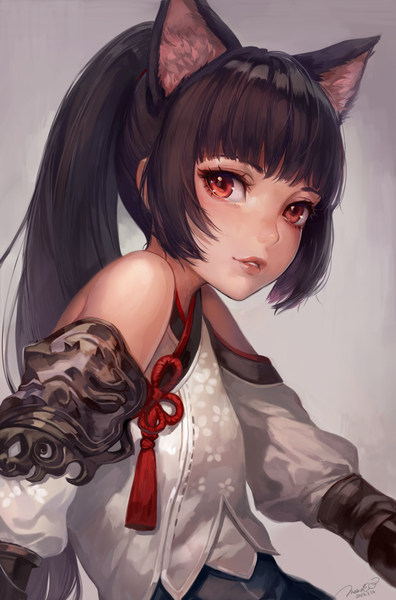 p站 头像 二次元 写实 兽耳 少女