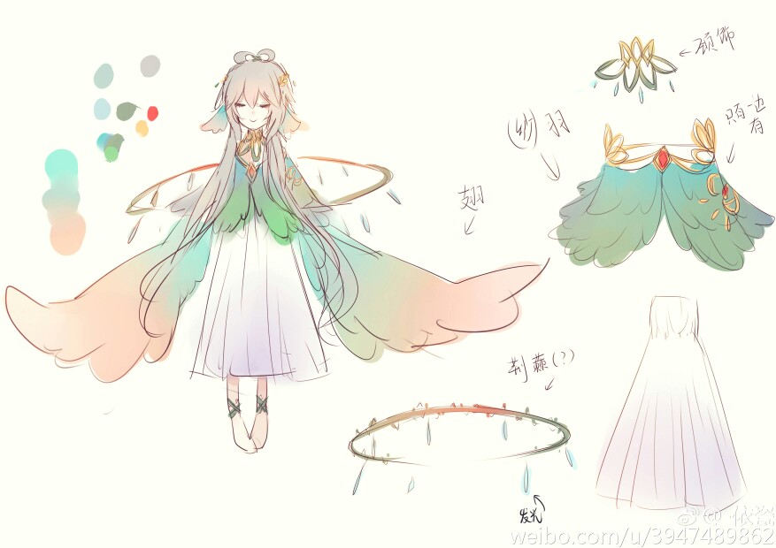 转自微博@依瓷 [cp]#洛天依#荆棘鸟天依 只有一个人听过的故事 可惜没