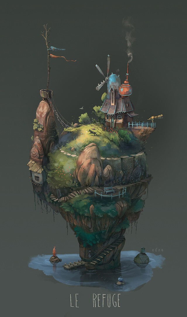 岛建筑风格迥异,夸张的造型与魔幻的色彩深深刺入每个人的想象空间