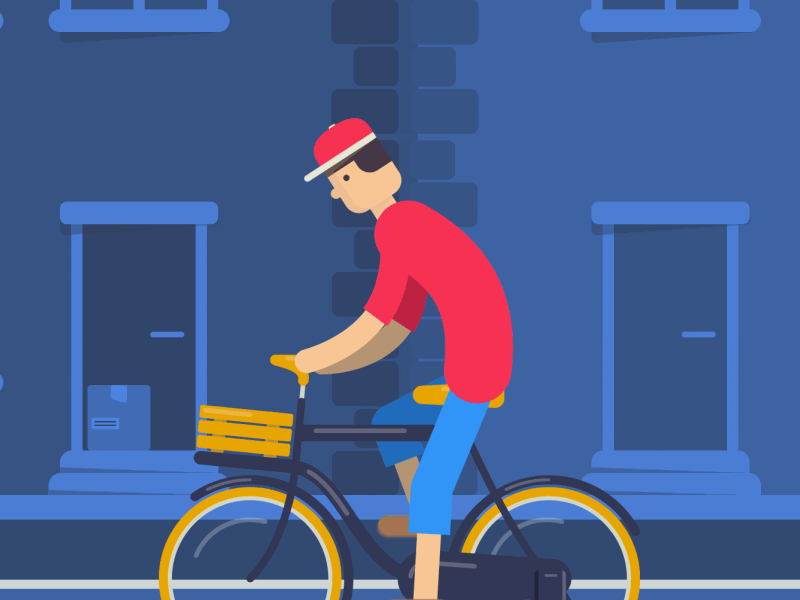 自行车#鸭舌帽#房屋#街道#路灯#门窗#电视#人力充电#创设意象#mg动画