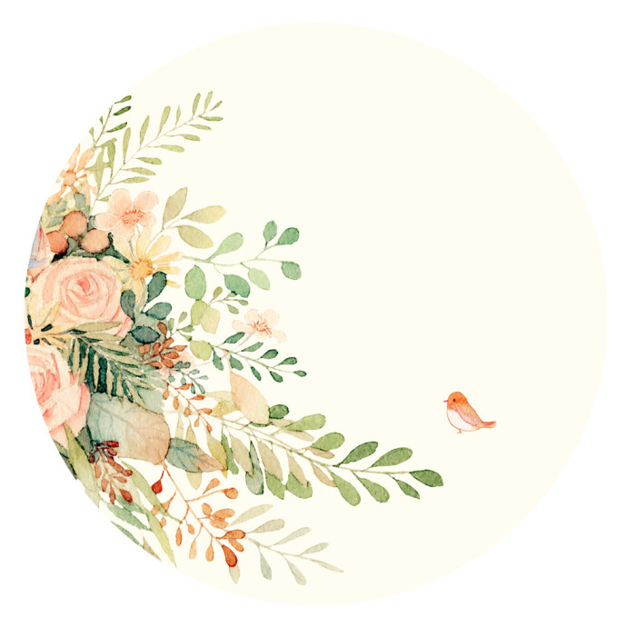 森林系小花(附过程图-瑶背背_水彩,花草,小清新,手绘_涂鸦王国插画