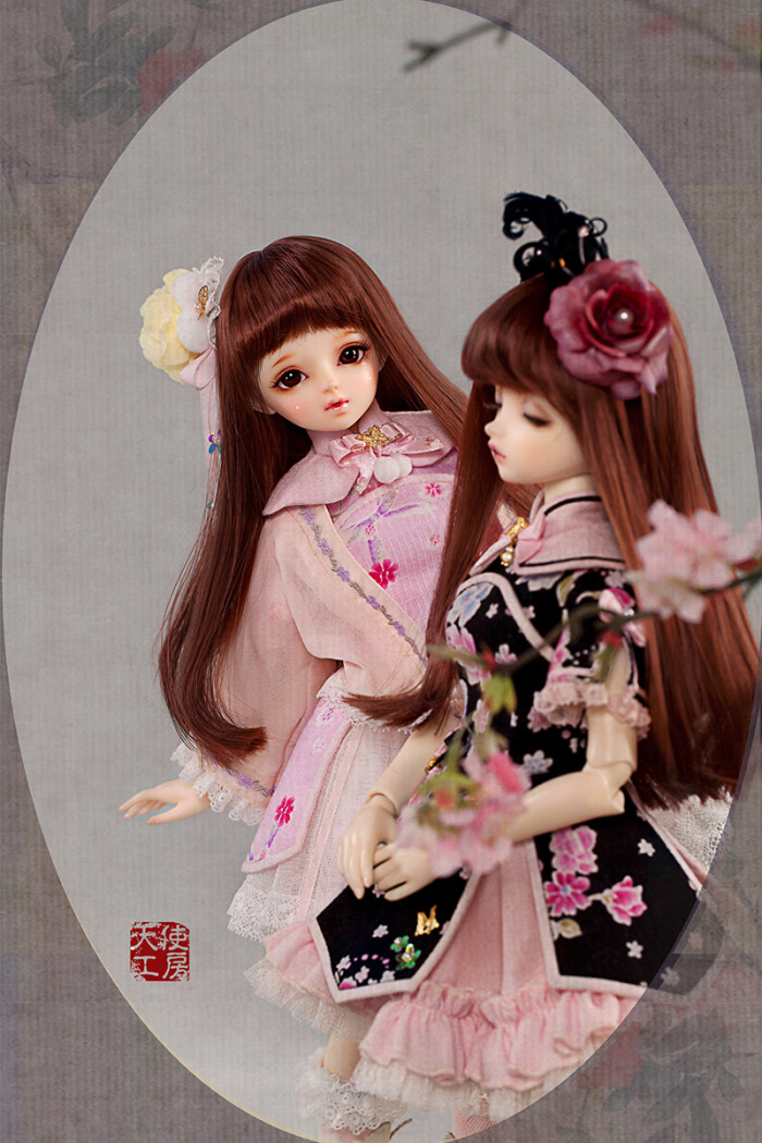 洛丽塔旗袍 sd娃娃 bjd 古装娃娃 古风 唯美 手机壁纸 头像