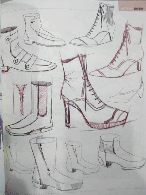 设计鞋子画法图片