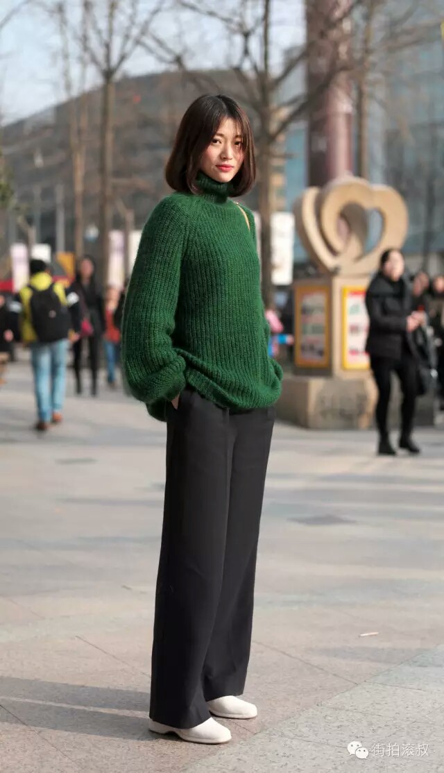 杭州街拍 秋冬穿搭 时髦look 时尚博主 欧美风街拍 女模 关注惊喜–