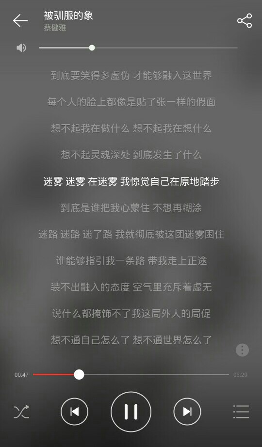 蔡健雅歌词图片