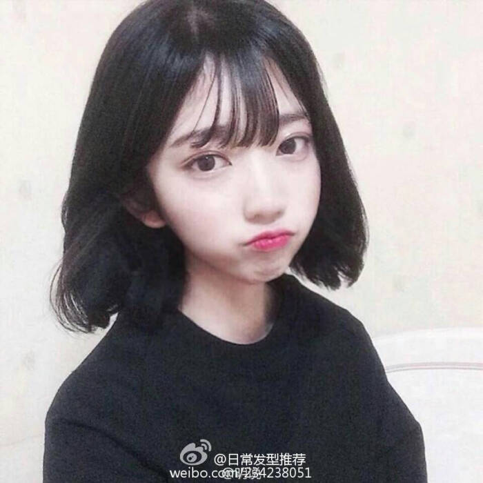 刘海 短发 女生头像