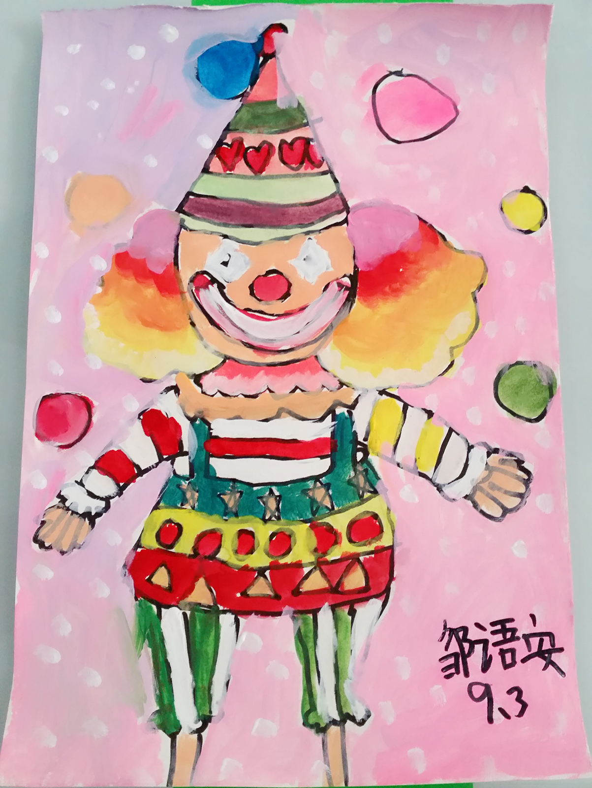 水粉小丑