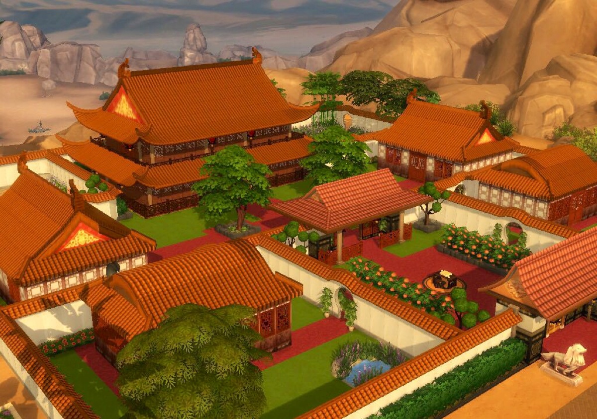 房屋 古代背景 古代场景 古风 竹屋 木屋 室内 风景 农家小院 建筑