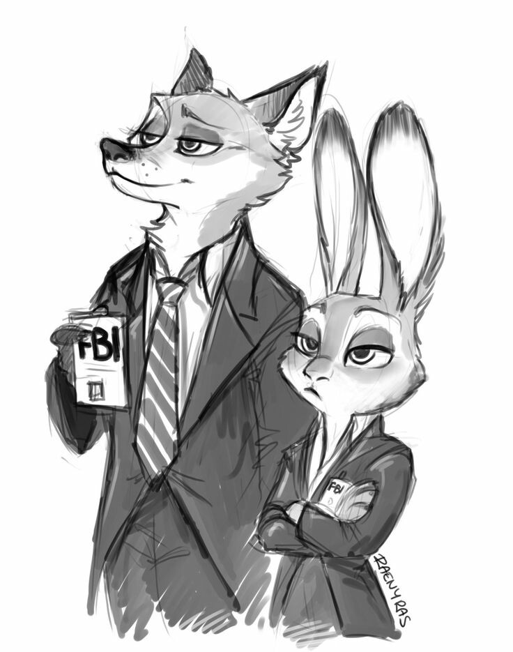 疯狂动物城,zootopia,手绘,朱迪尼克,cp,头像,国外画师,同人,美哭