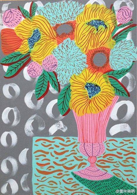 装饰画 花卉 静物 桌上绘画
