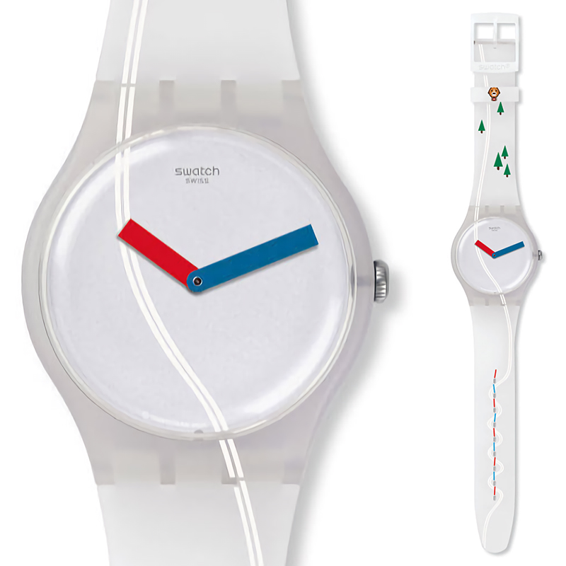 swatch2016款,swatch限量版手表大全 swatch斯沃琪手表 2016瑞士滑雪图案石英男女表 后会有期suow137