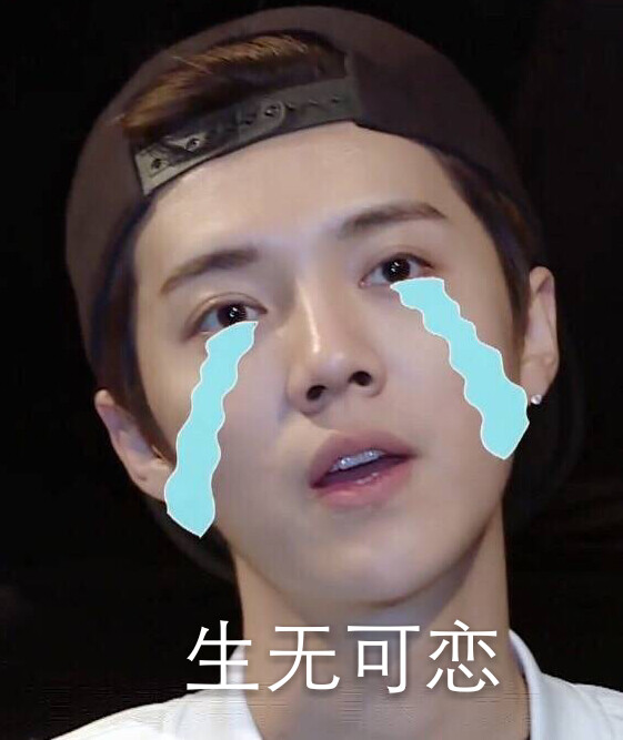 鹿晗#鹿晗表情包#表情包无水印鹿晗