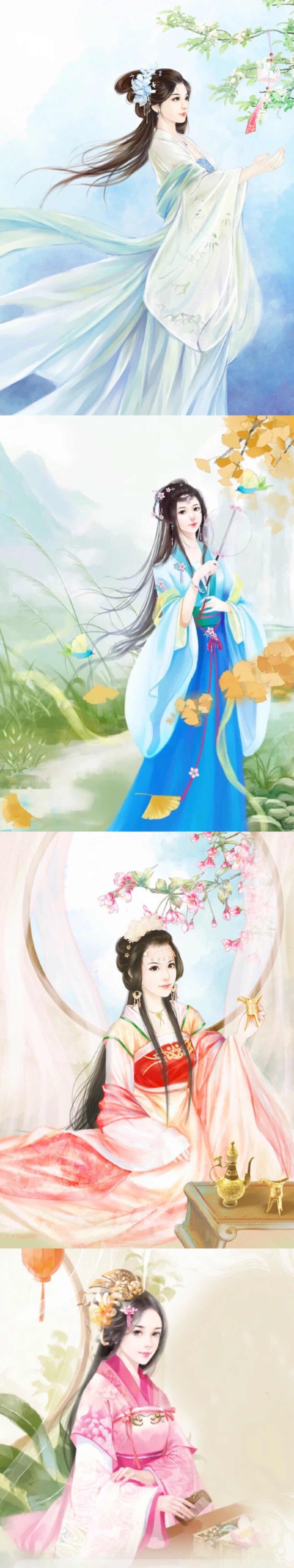 手绘古风美人