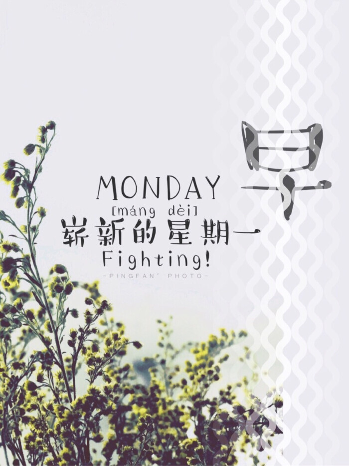 早安 星期一