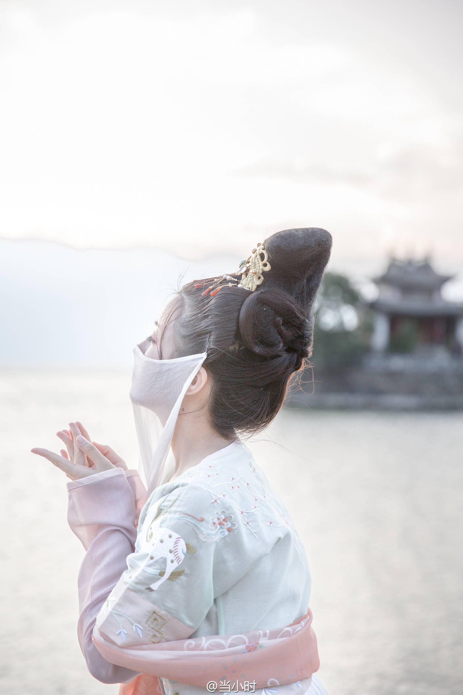 面纱轻摇,曳曳生辉.古装 古风 汉服