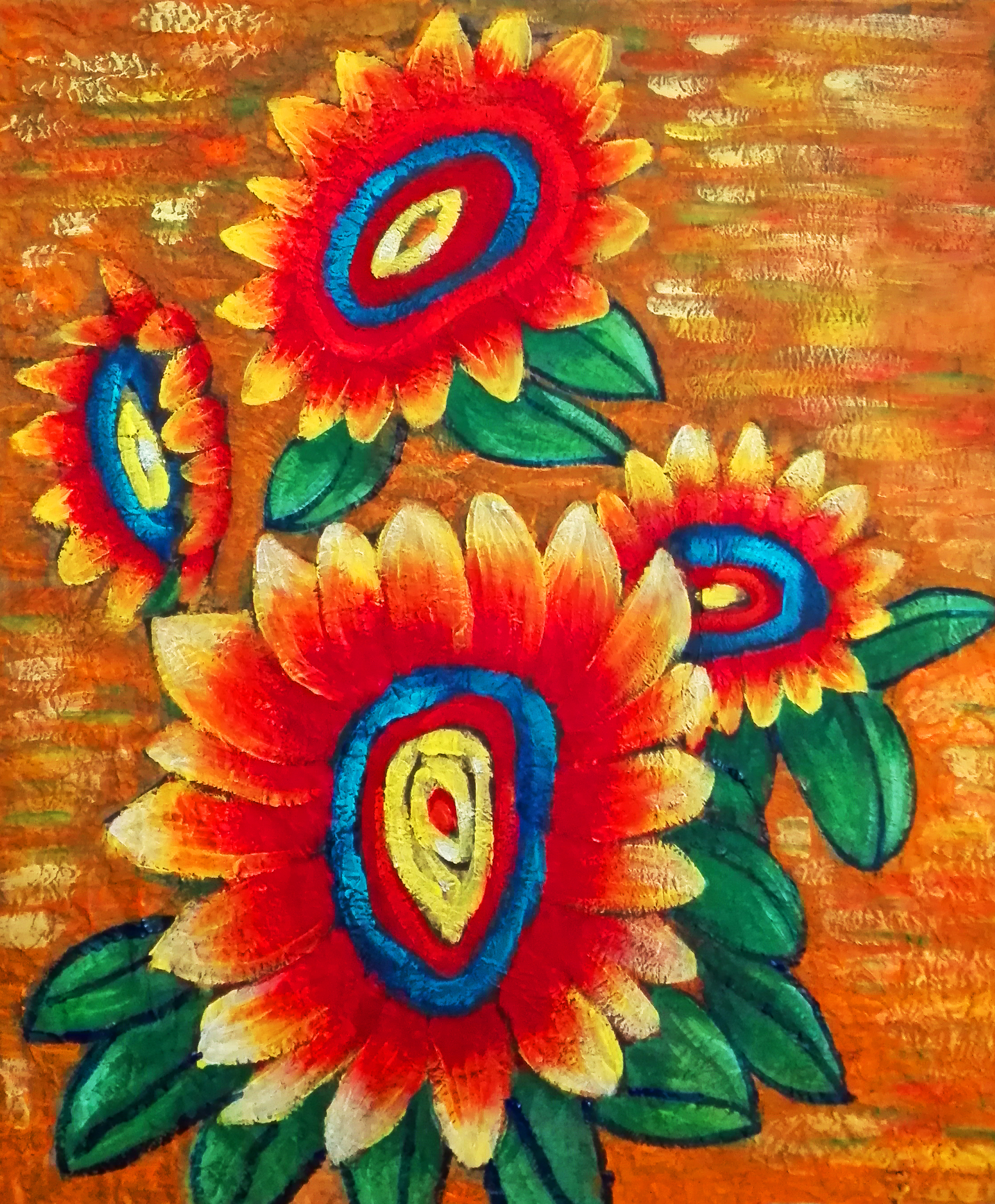 儿童重彩——向日葵