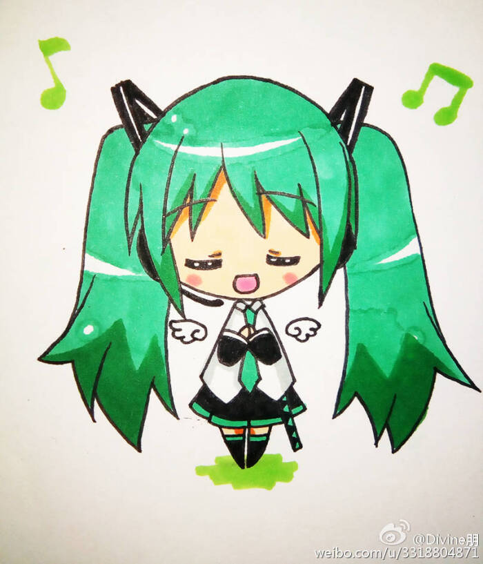 初音q版简笔画图片