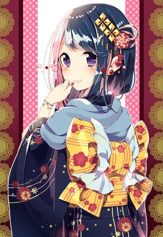 【卡通头像】【动漫头像】【可爱头像】【女生头像】小清新 和服系列