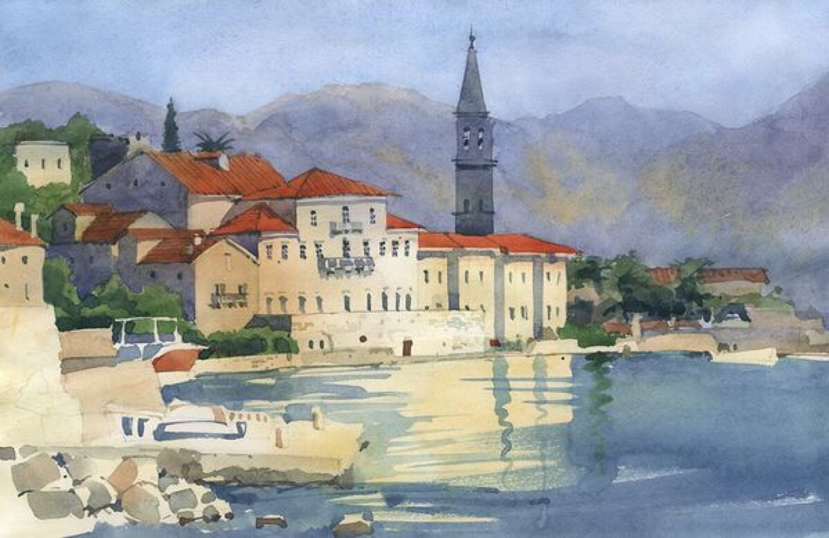 kurbatov的水彩风景画