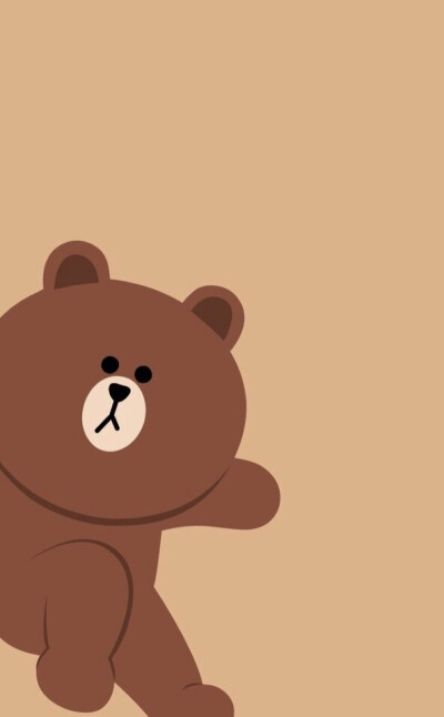 line friends 壁纸 iphone 可妮兔布朗熊