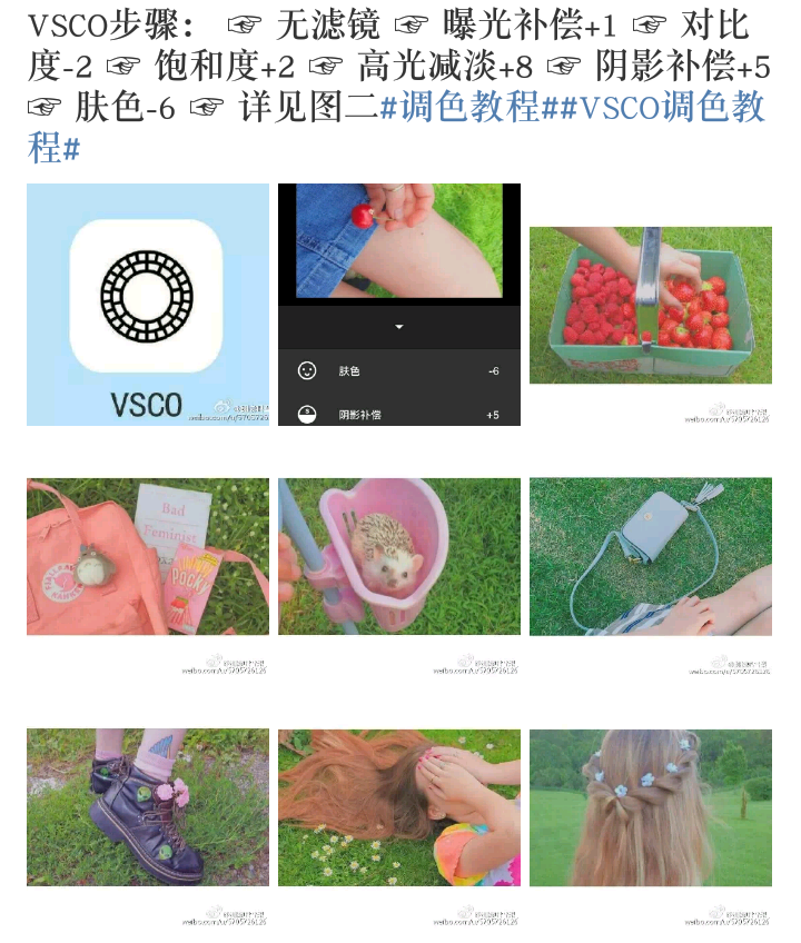 手机p图#滤镜教程#调色教程#软件:vsco