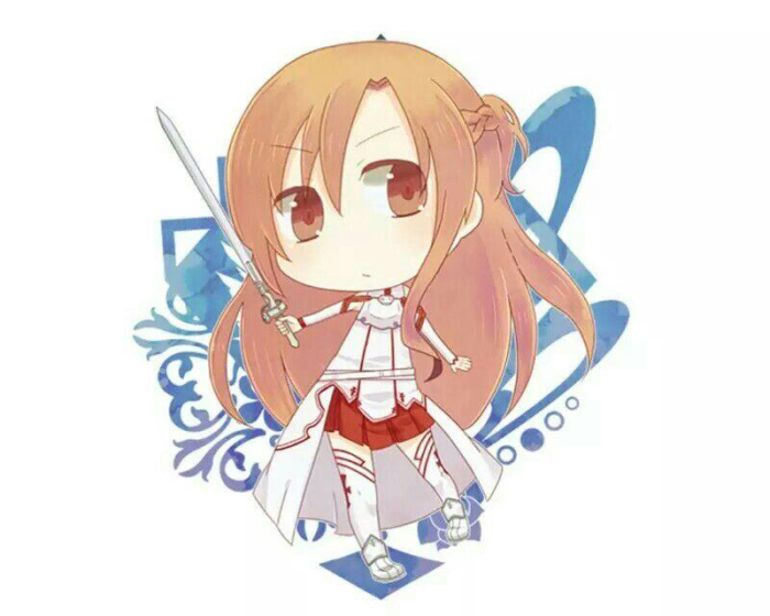 刀剑神域 动漫 美少女 结城明日奈 q版