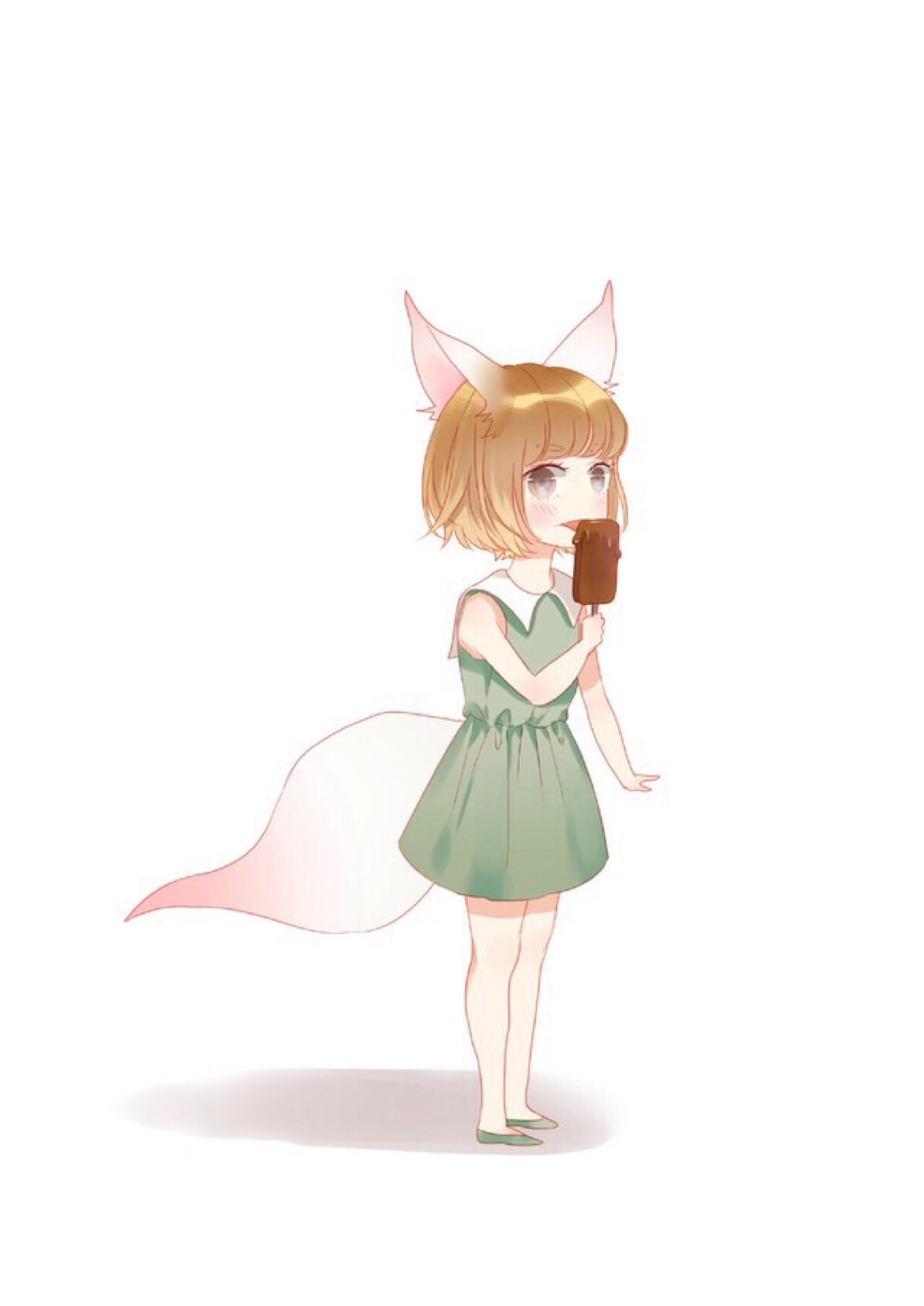 一只小狐狸》小九小时候 漫画 二次元 少女 另类 萝莉 呆萌 可爱 头像