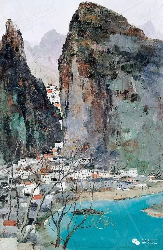 油画 吴冠中 水墨油画