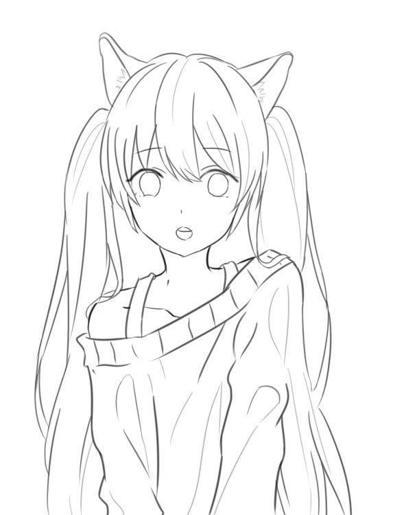 四处搜刮来的线稿,侵删致歉.