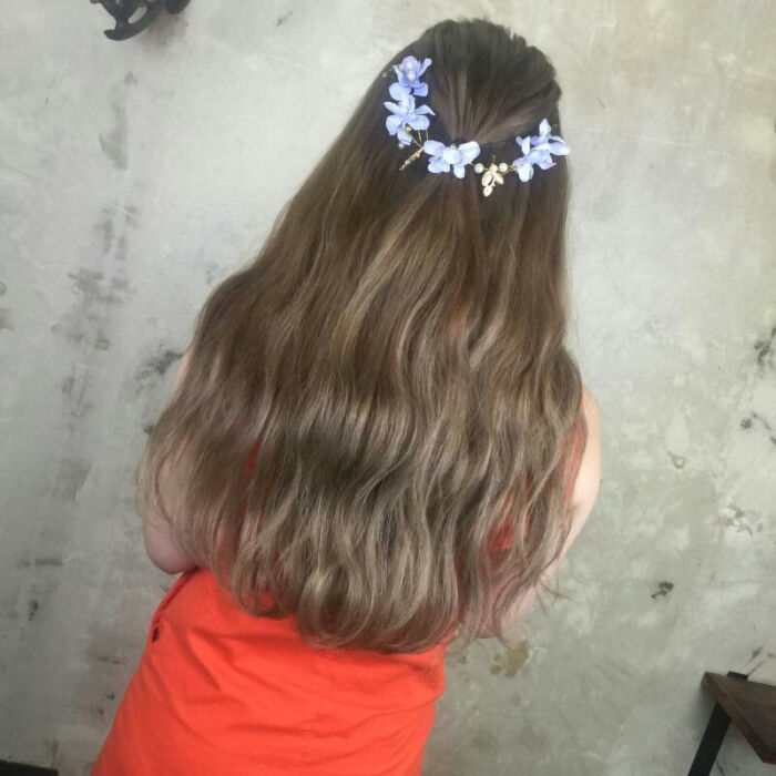 待我长发及腰 女神发型 背影杀手 挑染 无痕接发 波浪卷 水波纹 渐变