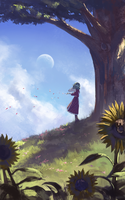 【唯美 插画 手绘 意境 二次元 小清新 治愈 壁纸 背景 涂鸦 水彩】