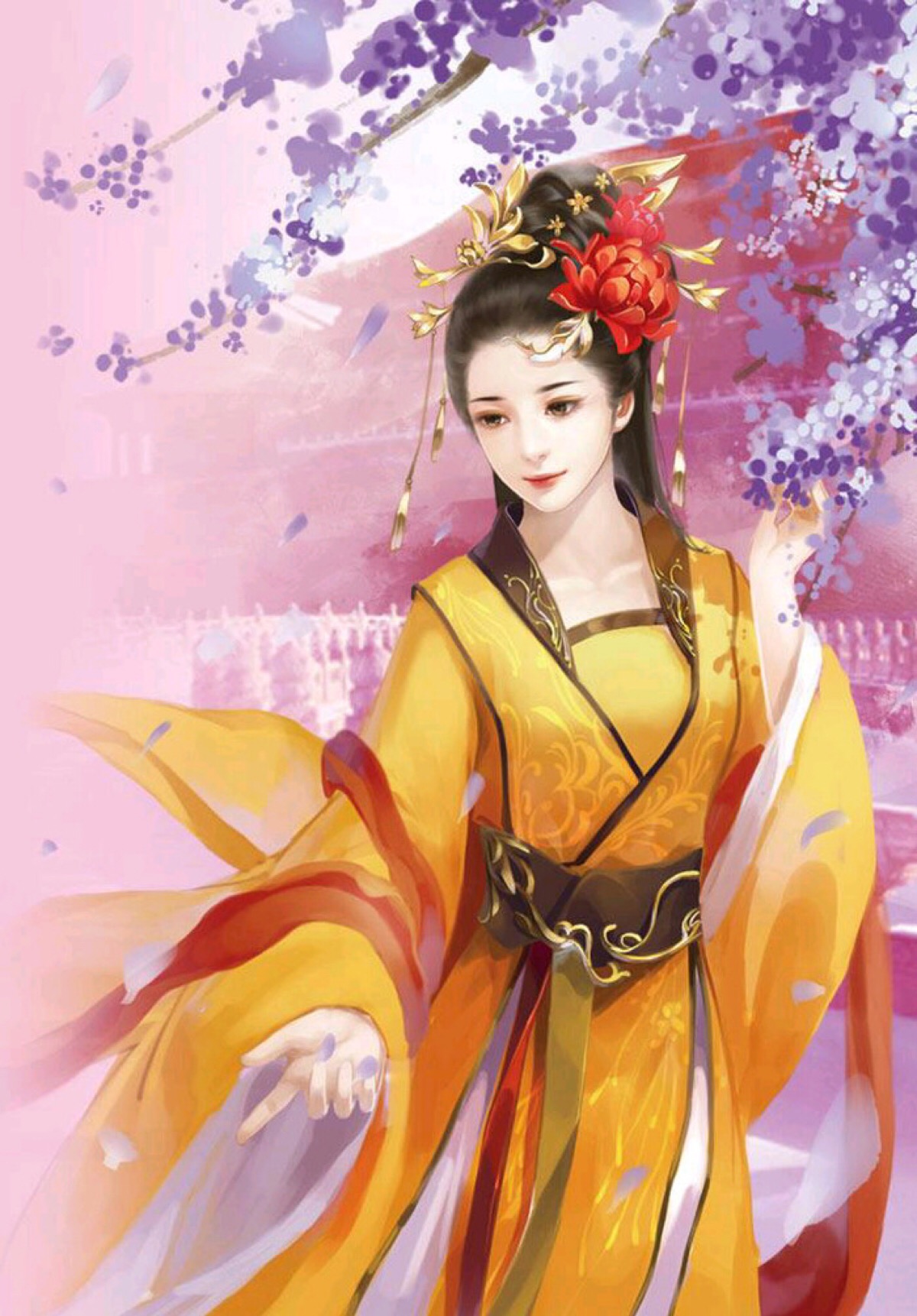 手绘古风美女