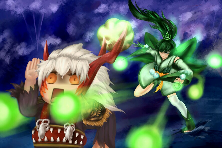 阴阳师#萤草x茨木