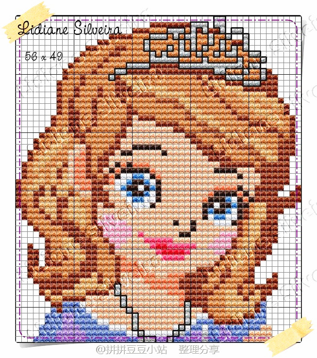 拼拼豆豆图纸 迪士尼公主 - 公主合集 公主总动员